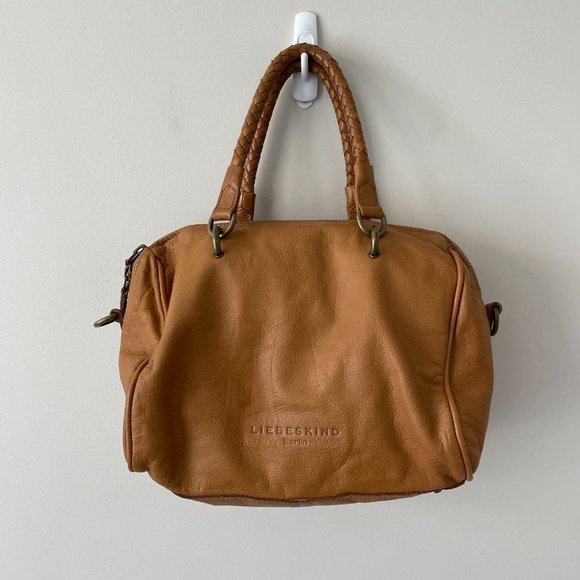 Liebeskind Berlin Hand Bag Leather Detachable Shoulder Strap Brown - Picture 2 of 11